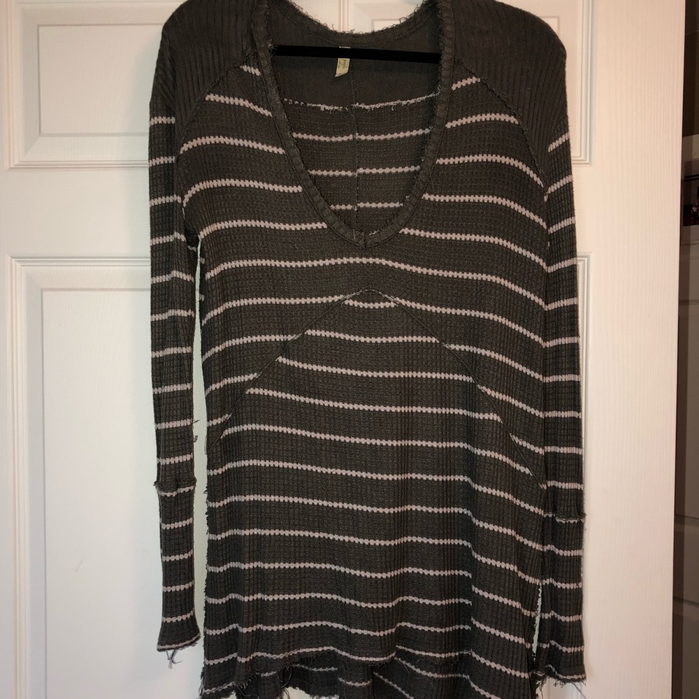 Free People Small Thermal long sleeve sweater